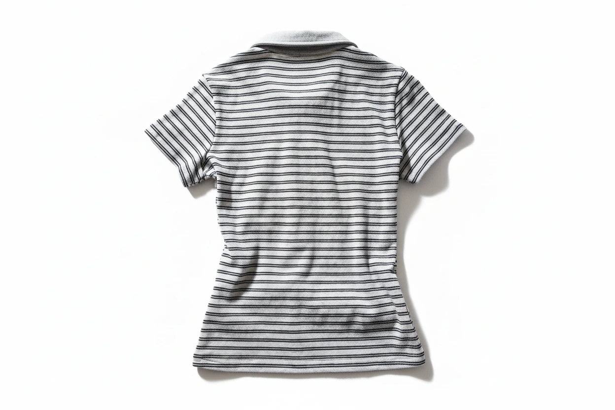 Graues Vintage-Polo-Shirt