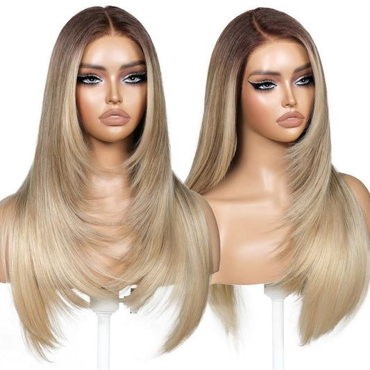 Glueless blonde strands  - 26 Inch