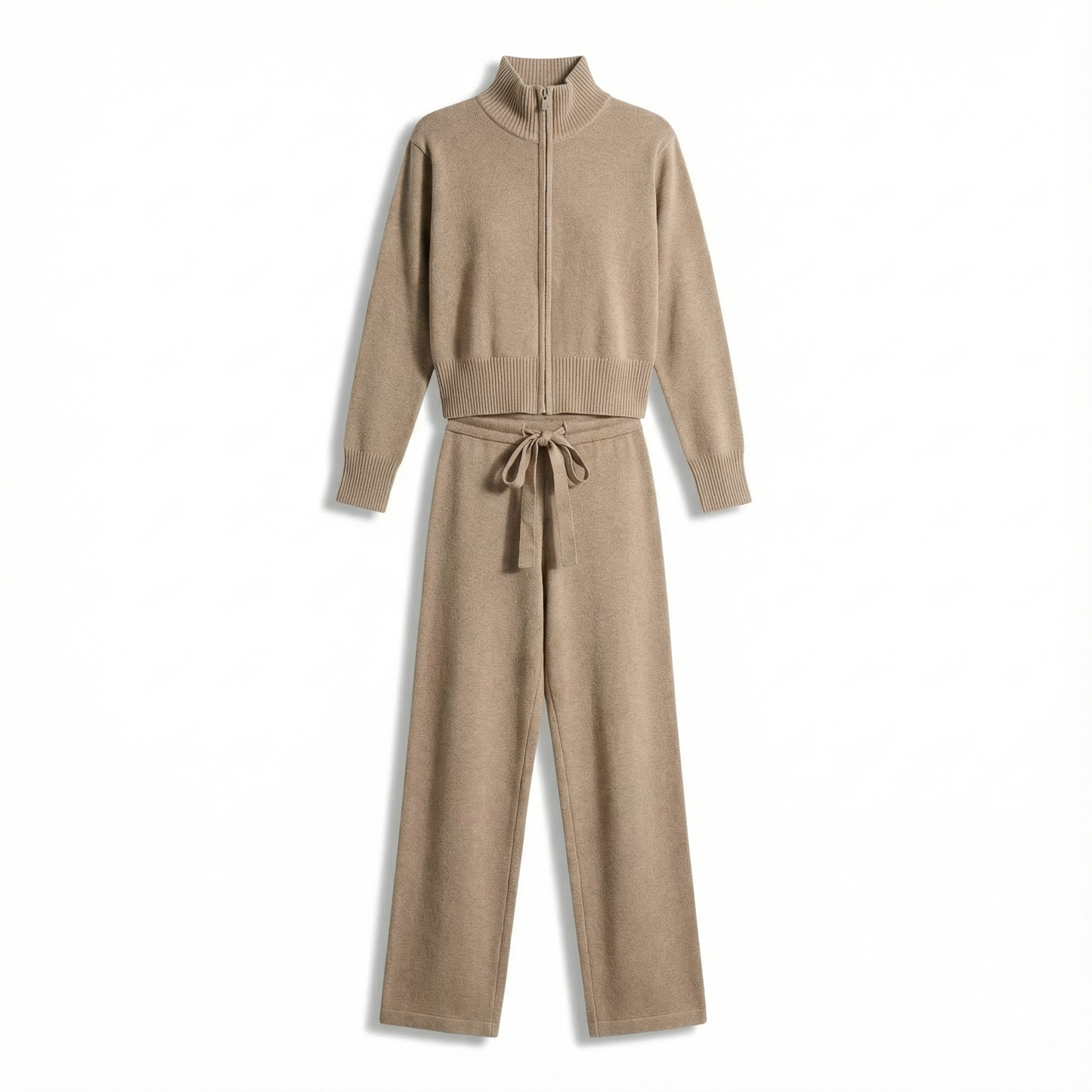 Strick-Trainingsanzug mit Reißverschluss