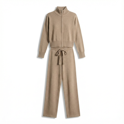 Strick-Trainingsanzug mit Reißverschluss