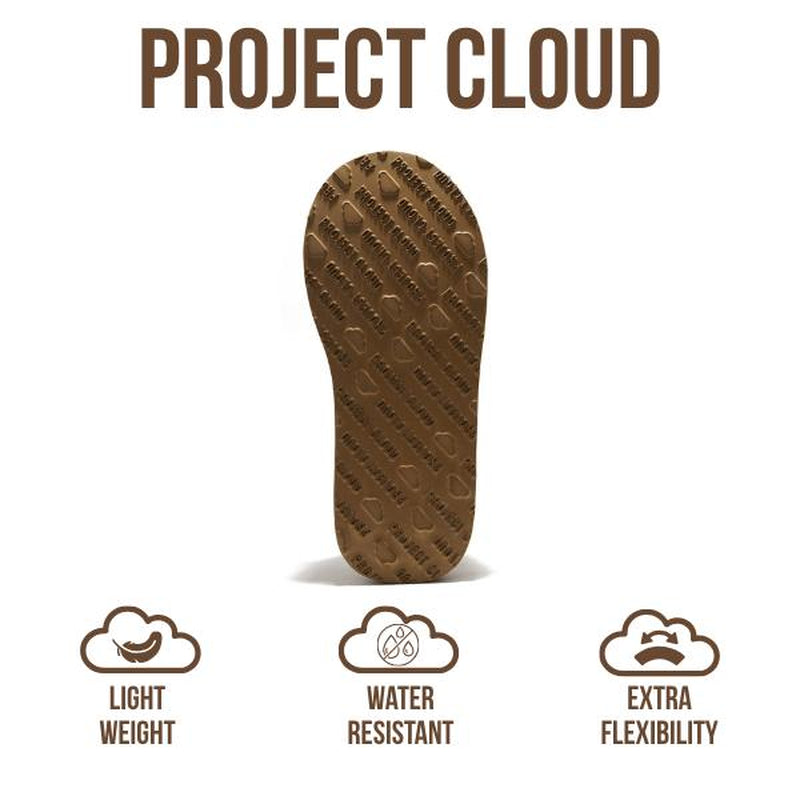 Project Cloud Sayre Women's 100% Genuine Leather Slippers - Memory Foam Comfort, Lightweight & Non-Slip Design