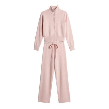 Strick-Trainingsanzug mit Reißverschluss