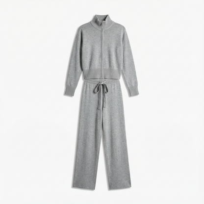 Strick-Trainingsanzug mit Reißverschluss