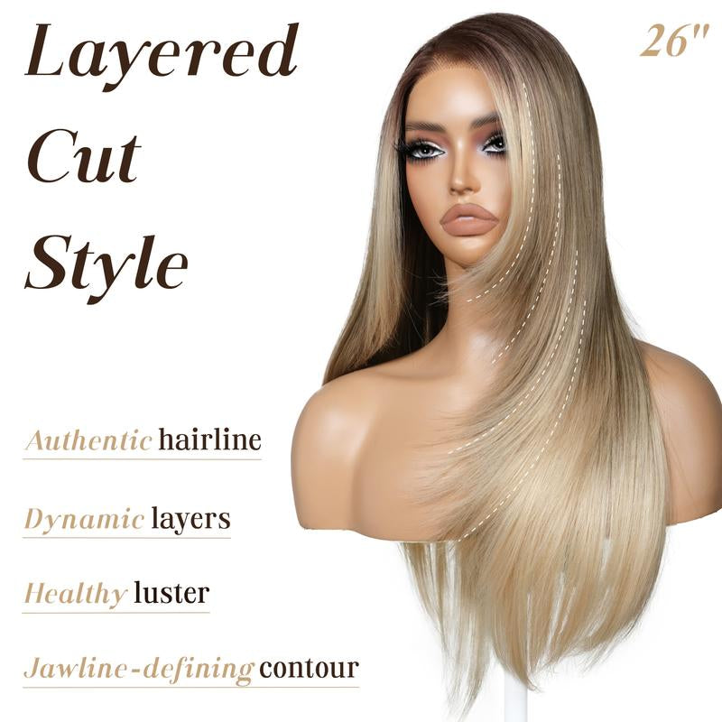 Glueless blonde strands  - 26 Inch