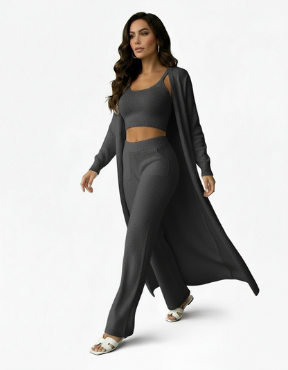 3-Piece Fuzzy Fleece Loungewear Set