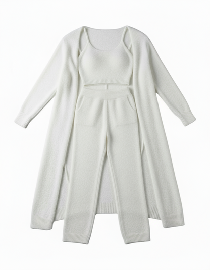 3-Piece Fuzzy Fleece Loungewear Set