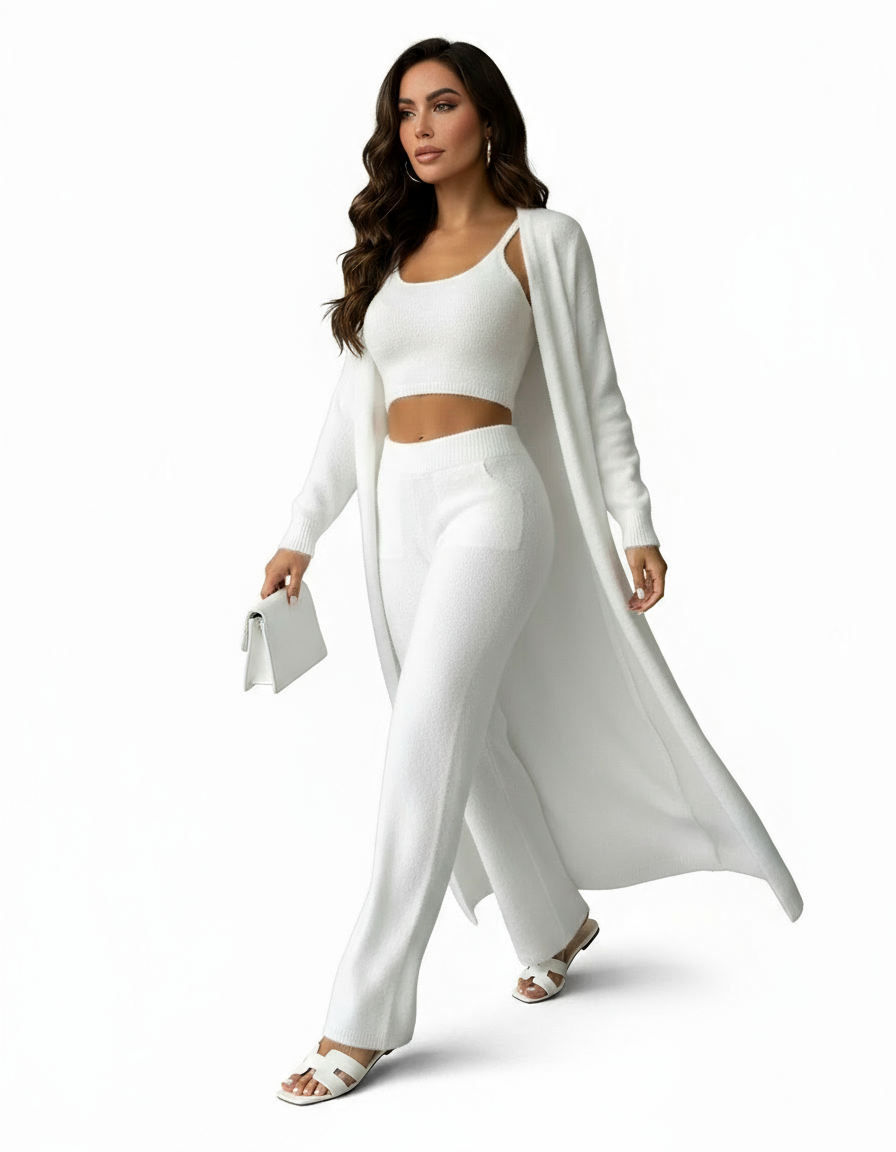 3-Piece Fuzzy Fleece Loungewear Set