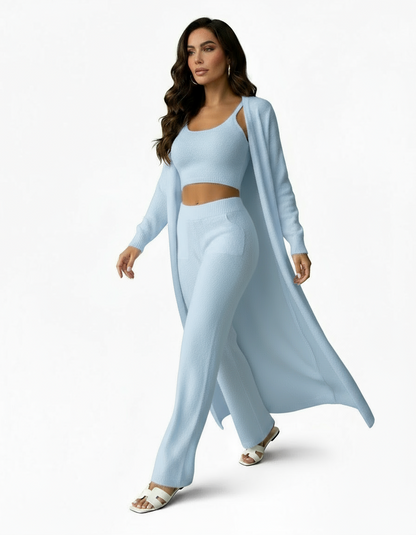 3-Piece Fuzzy Fleece Loungewear Set