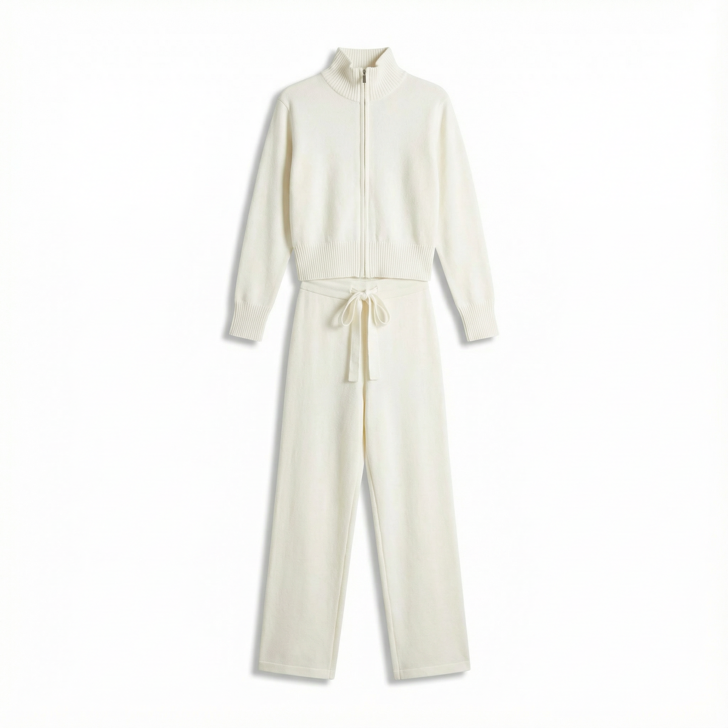 Strick-Trainingsanzug mit Reißverschluss