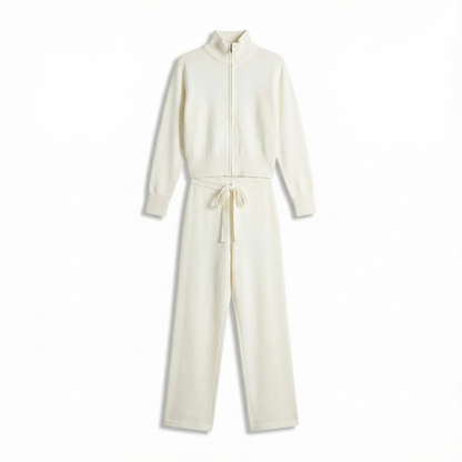 Strick-Trainingsanzug mit Reißverschluss