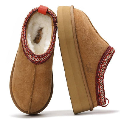 Project Cloud Sayre Women's 100% Genuine Leather Slippers - Memory Foam Comfort, Lightweight & Non-Slip Design