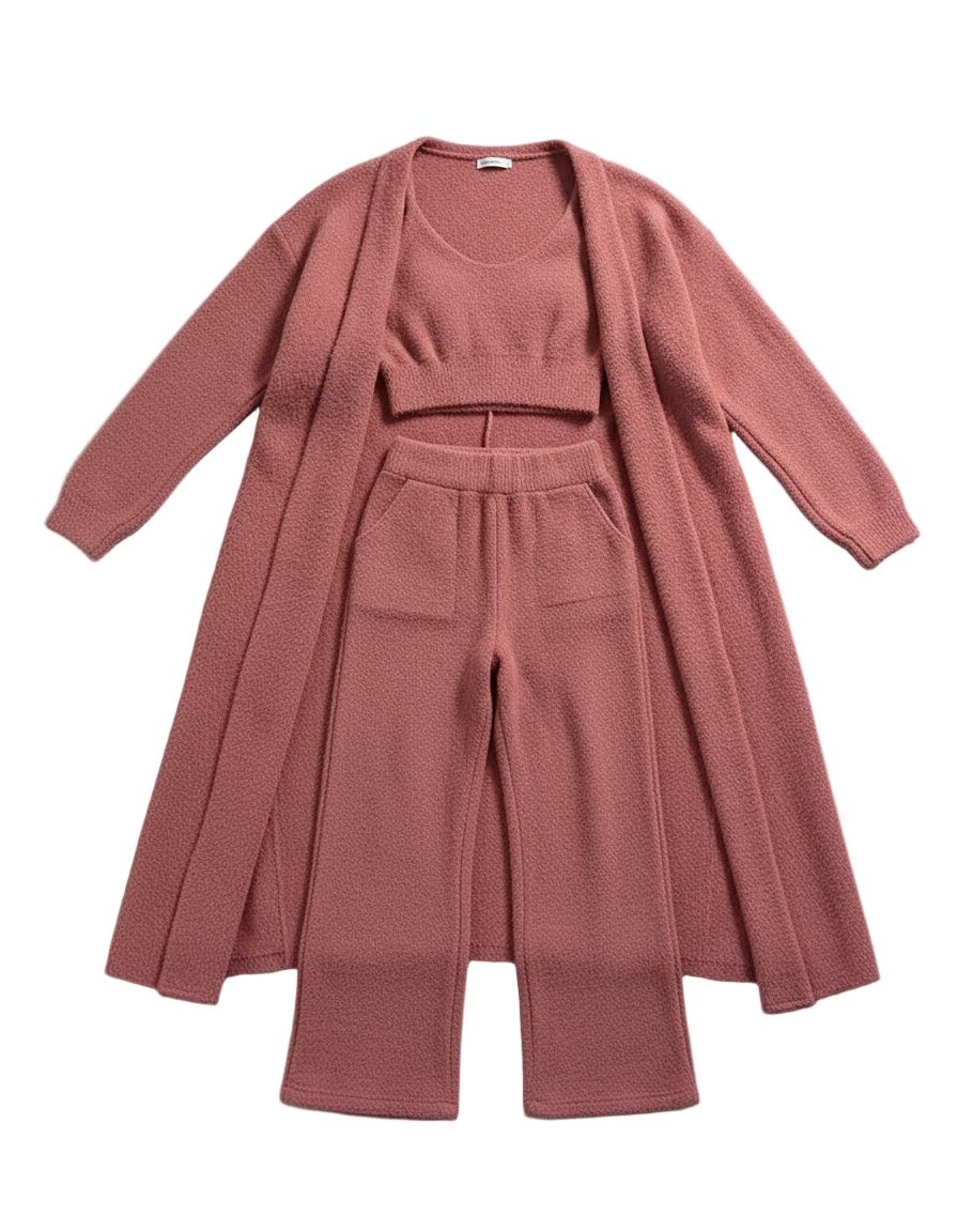 3-Piece Fuzzy Fleece Loungewear Set