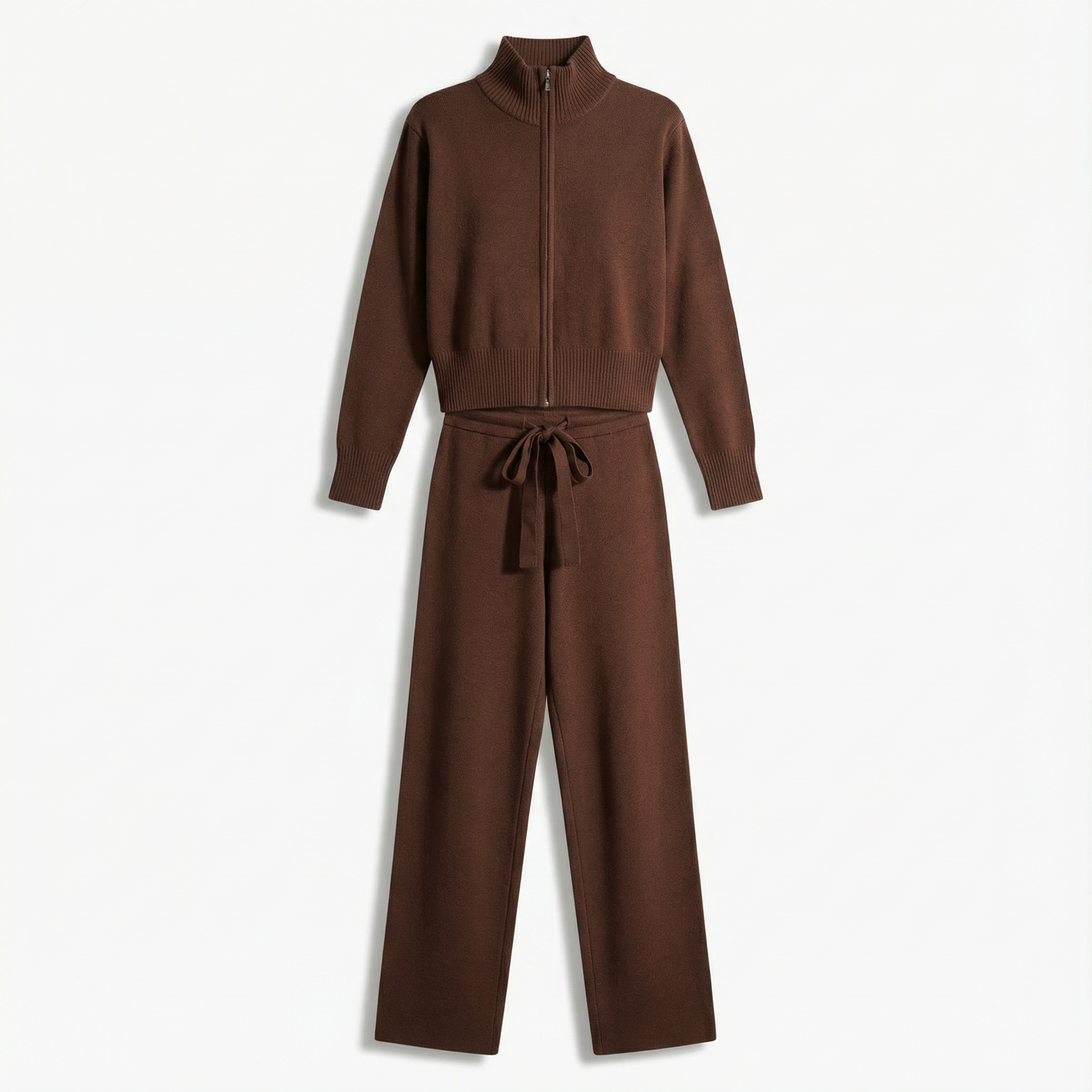 Strick-Trainingsanzug mit Reißverschluss