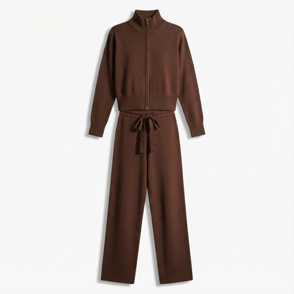 Strick-Trainingsanzug mit Reißverschluss