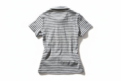 Graues Vintage-Polo-Shirt