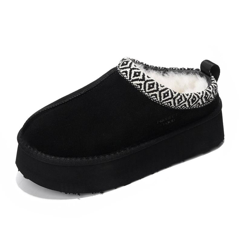 Project Cloud Sayre Women's 100% Genuine Leather Slippers - Memory Foam Comfort, Lightweight & Non-Slip Design