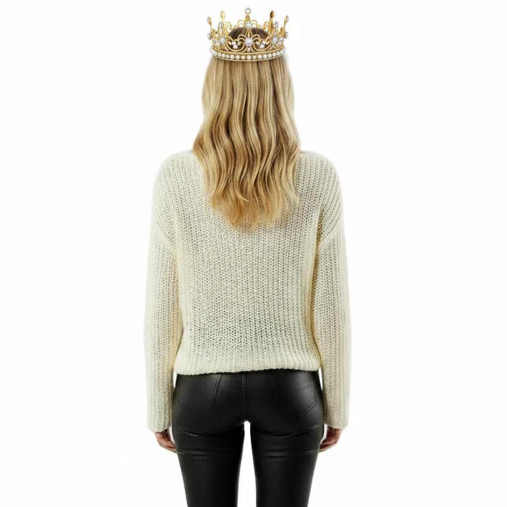 Your Favorite Women'S Chunky Open Knit Sweater