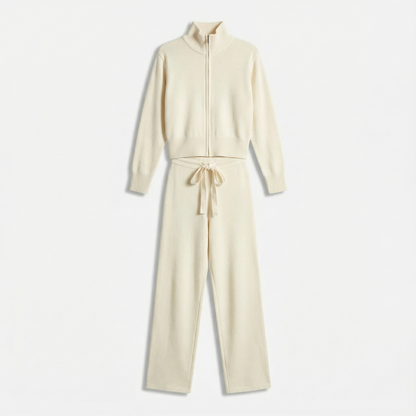 Strick-Trainingsanzug mit Reißverschluss